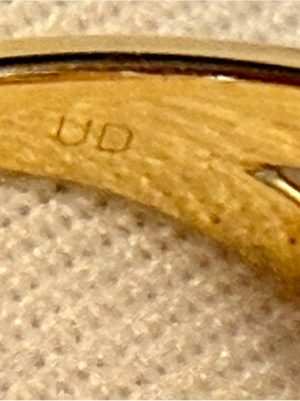 14K Gold Over Sterling Silver 0.25 CTW Diamond Ocean Coral Link Ring Sz 7